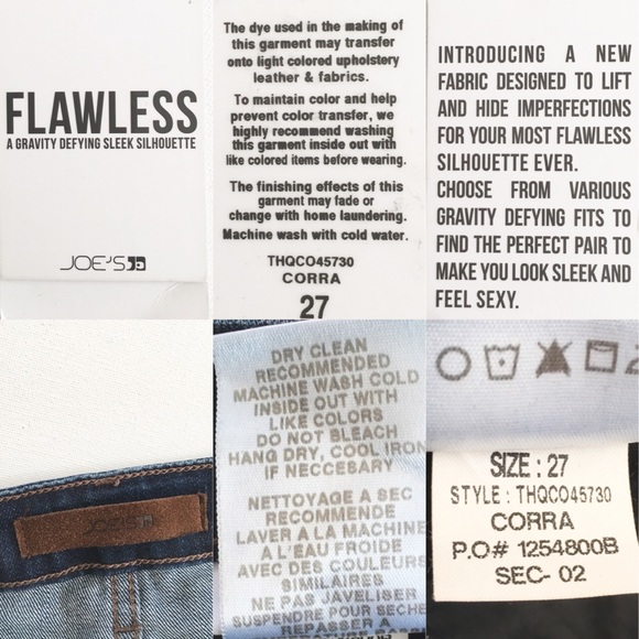 JOE’S JEANS Flawless Honey Boot Cut Curvy Cotton Stretch Jeans, Corra, Size 27 - Picture 6 of 8